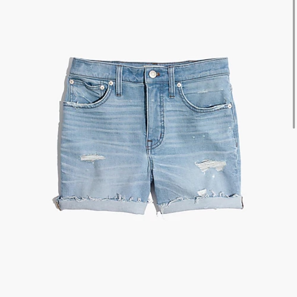 Madewell High-Rise Distressed Denim Shorts size 24